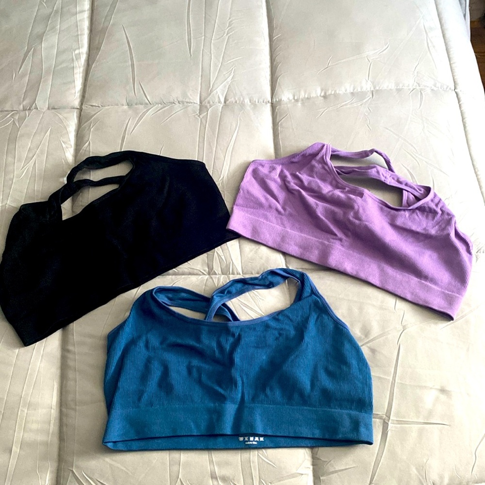 NWOT Set of 3 sports bras